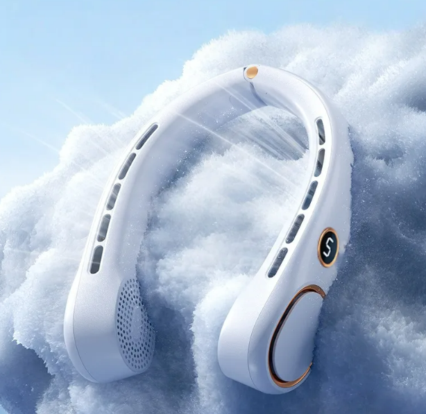 Foto 4 pulgar | Xtellar Ventilador De Cuello Portátil Recargable Usb  5 Velocidades  Ligero Y Sin Aspas