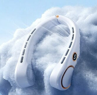 Foto 3 | Xtellar Ventilador De Cuello Portátil Recargable Usb 5 Velocidades Ligero Y Sin Aspas