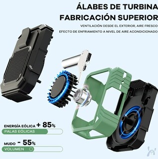 Foto 4 | Xtellar Ventilador Portátil Versátil De Alta Capacidad 10000mah Con Tres Velocidades Ajustables