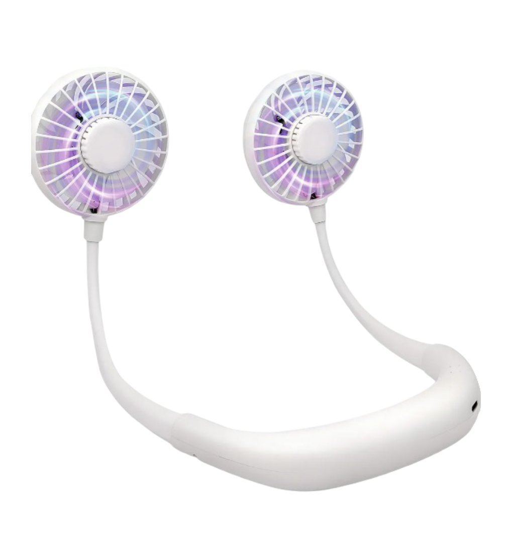 Xtellar Ventilador De Cuello Deportivo  Portátil Y Silencioso  Con Batería Recargable De 3300mah Y Ajuste De Flujo D