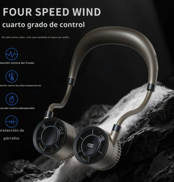 Foto 4 pulgar | Ventilador Para Cuello Xtellar Recargable Usb Ultra-portátil Con Potente Larga Duración