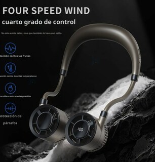 Foto 3 | Ventilador Para Cuello Xtellar Recargable Usb Ultra-portátil Con Potente Larga Duración