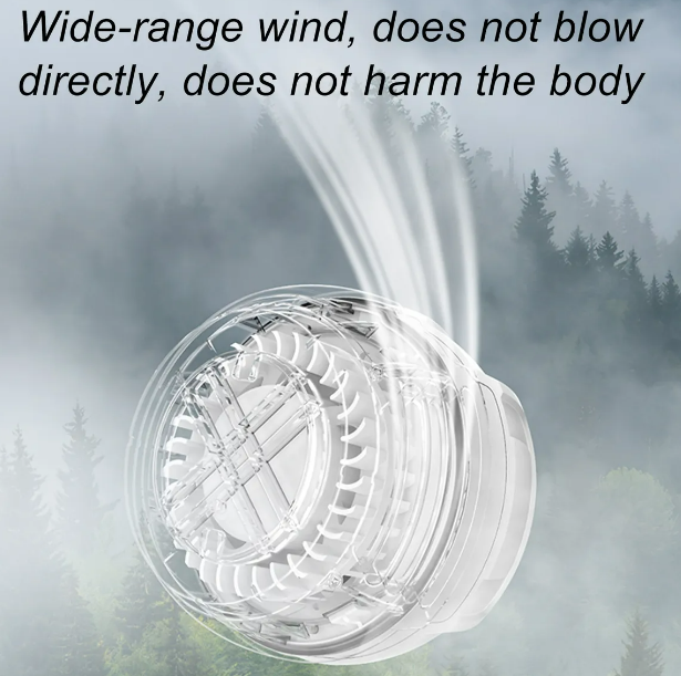 Foto 5 pulgar | Ventilador Portátil De Cuello Xtellar 360° Recargable  Ajustable Y Con Potente Viento