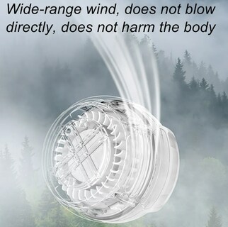 Foto 4 | Ventilador Portátil De Cuello Xtellar 360° Recargable Ajustable Y Con Potente Viento