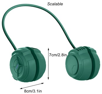 Foto 2 | Ventilador Portátil De Cuello Xtellar 360° Recargable Ajustable Y Con Potente Viento