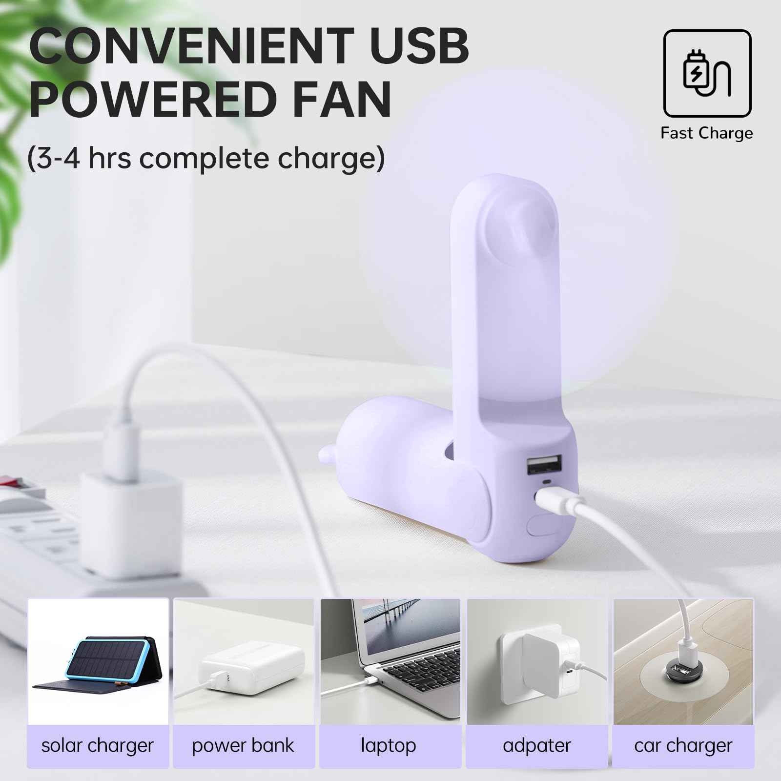 Foto 6 | Ventilador Portátil Jisulife Con Powerbank De 4500 Mah  37 H De Autonomía - Venta Internacional.