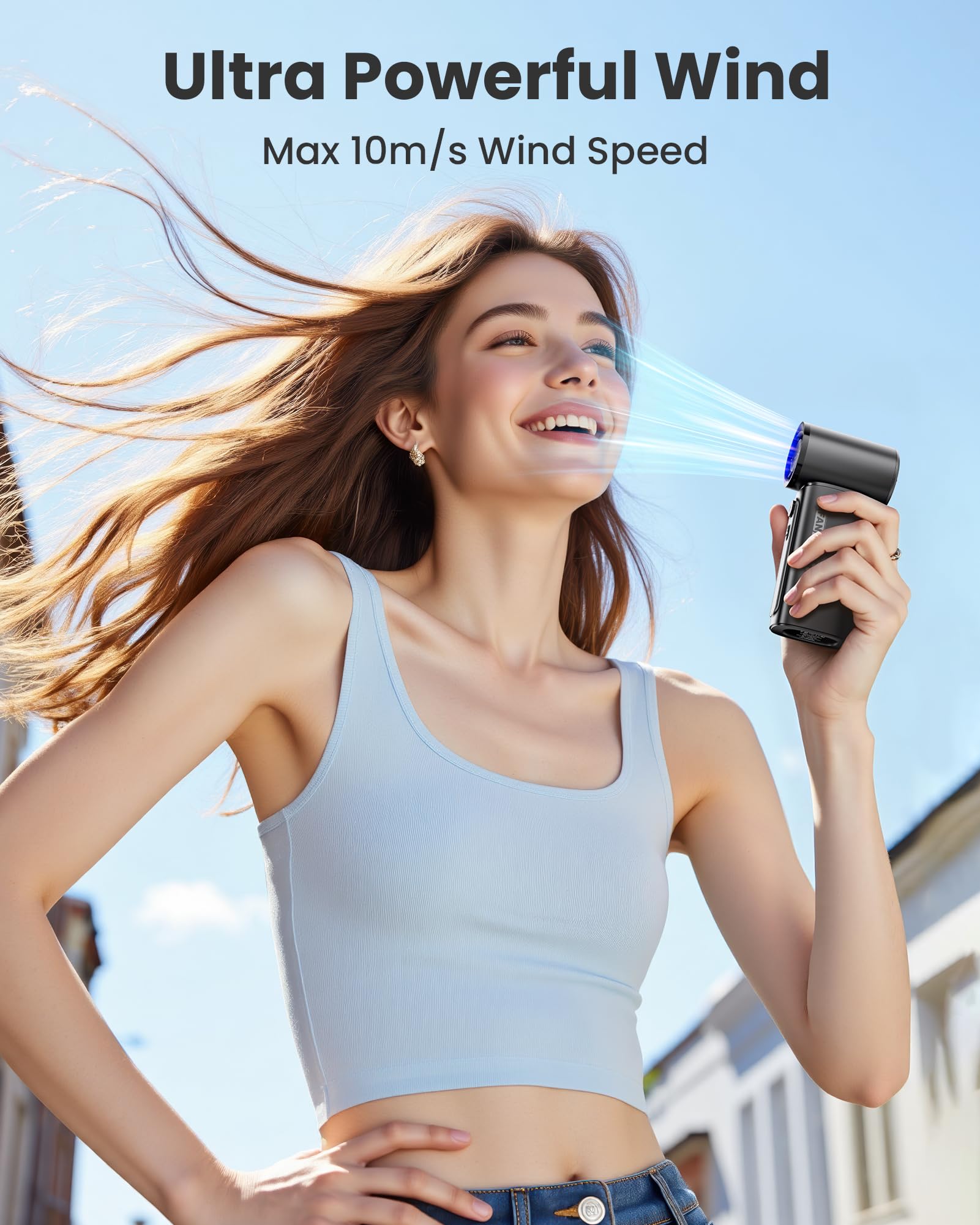 Foto 4 pulgar | Ventilador Portátil Koonie 19000 Rpm  100 Velocidades  3600 Mah  Negro - Venta Internacional.