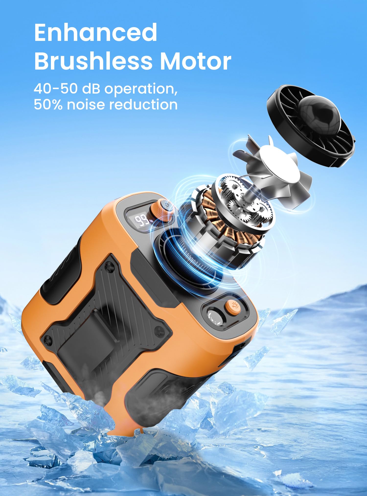 Foto 4 | Cinturón Portátil Portátil Koonie Con Clip Para Cintura  24 Horas  Naranja - Venta Internacional.