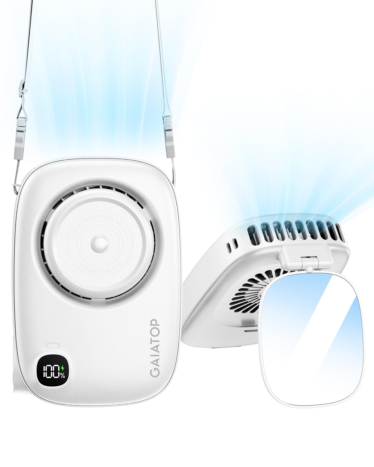 Foto 2 pulgar | Ventilador De Cuello Gaiatop Mini Led Recargable  3 Velocidades  Giro 360°  Blanco - Venta Internacional.