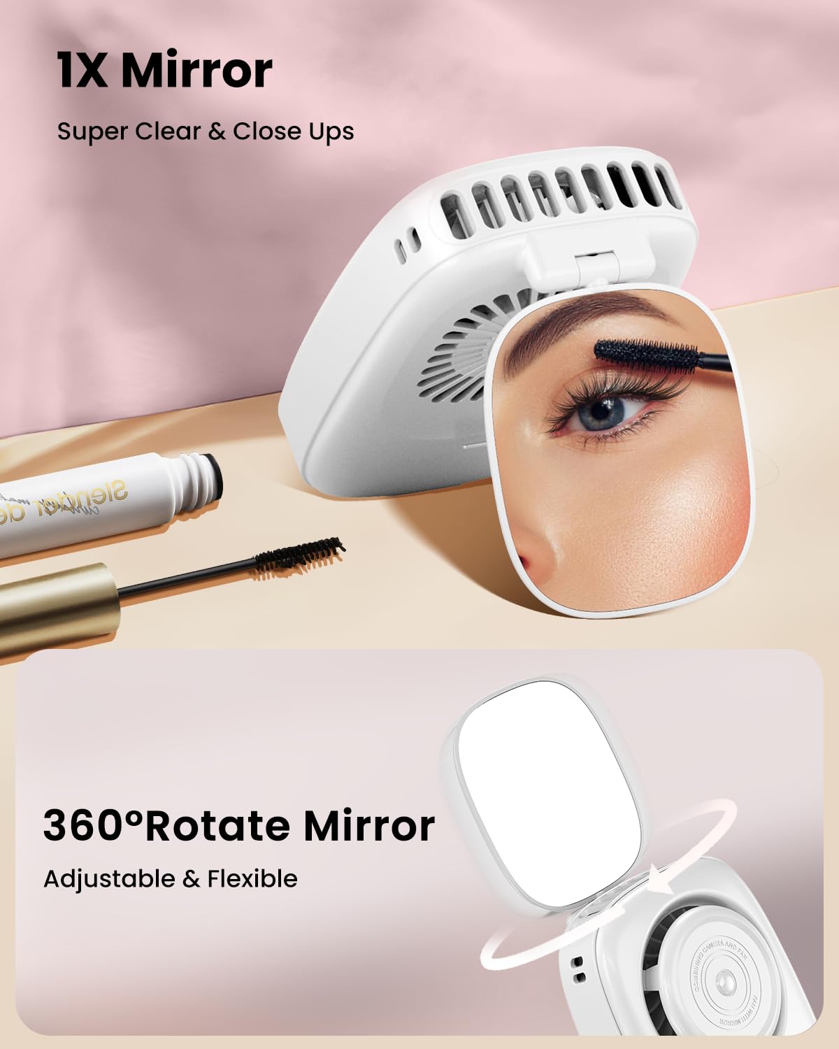 Foto 4 pulgar | Ventilador De Cuello Gaiatop Mini Led Recargable  3 Velocidades  Giro 360°  Blanco - Venta Internacional.