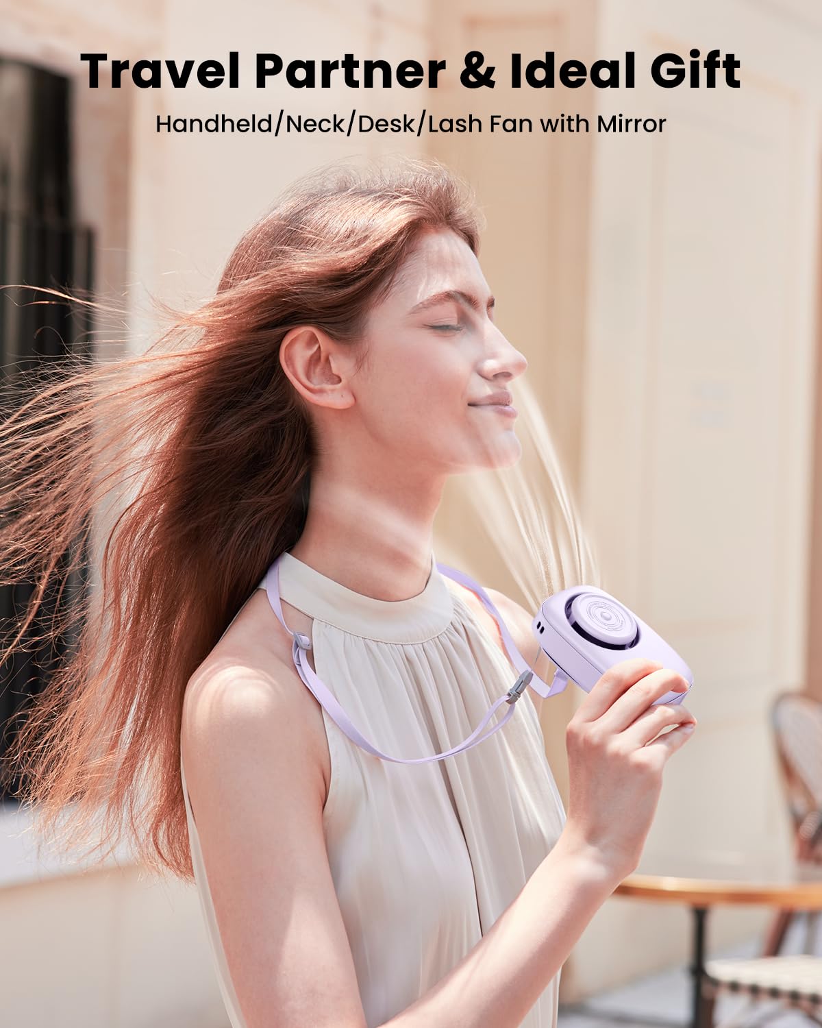 Foto 2 | Ventilador De Cuello Portátil Gaiatop Mini Recargable Con Pantalla Led - Venta Internacional.