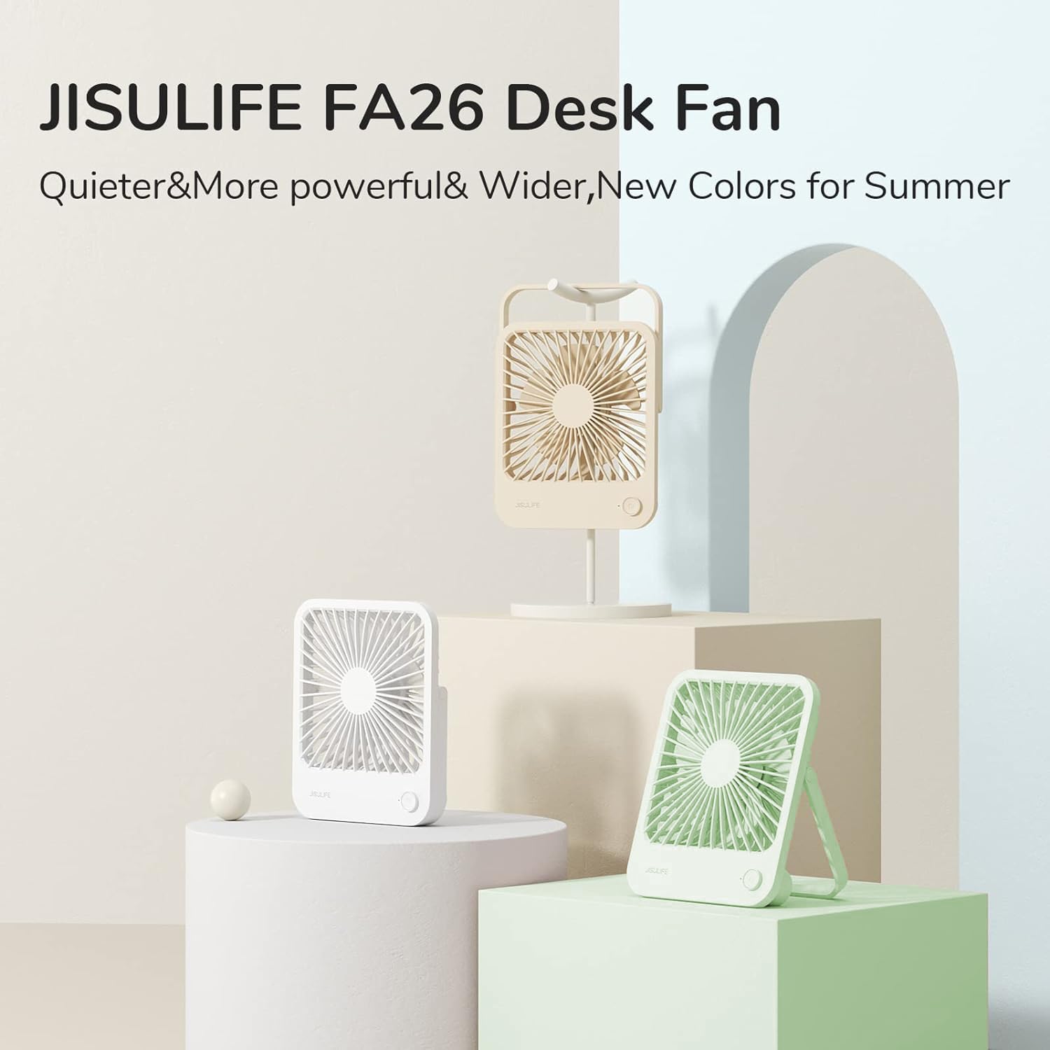 Foto 6 pulgar | Ventilador de Mano Jisulife 4 Velocidades-Venta Internacional