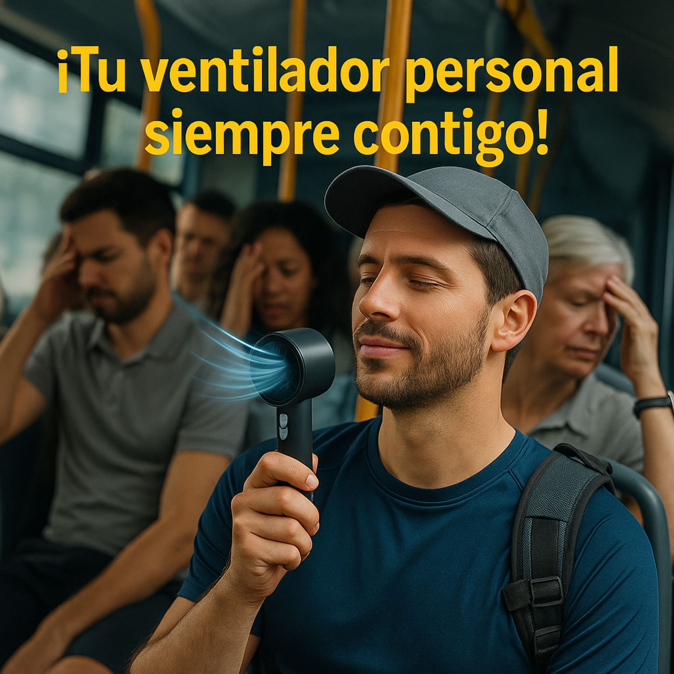 Foto 7 | Ventilador Portátil Silencioso 25dB 5 Velocidades Recargable USB-C 3000mAh