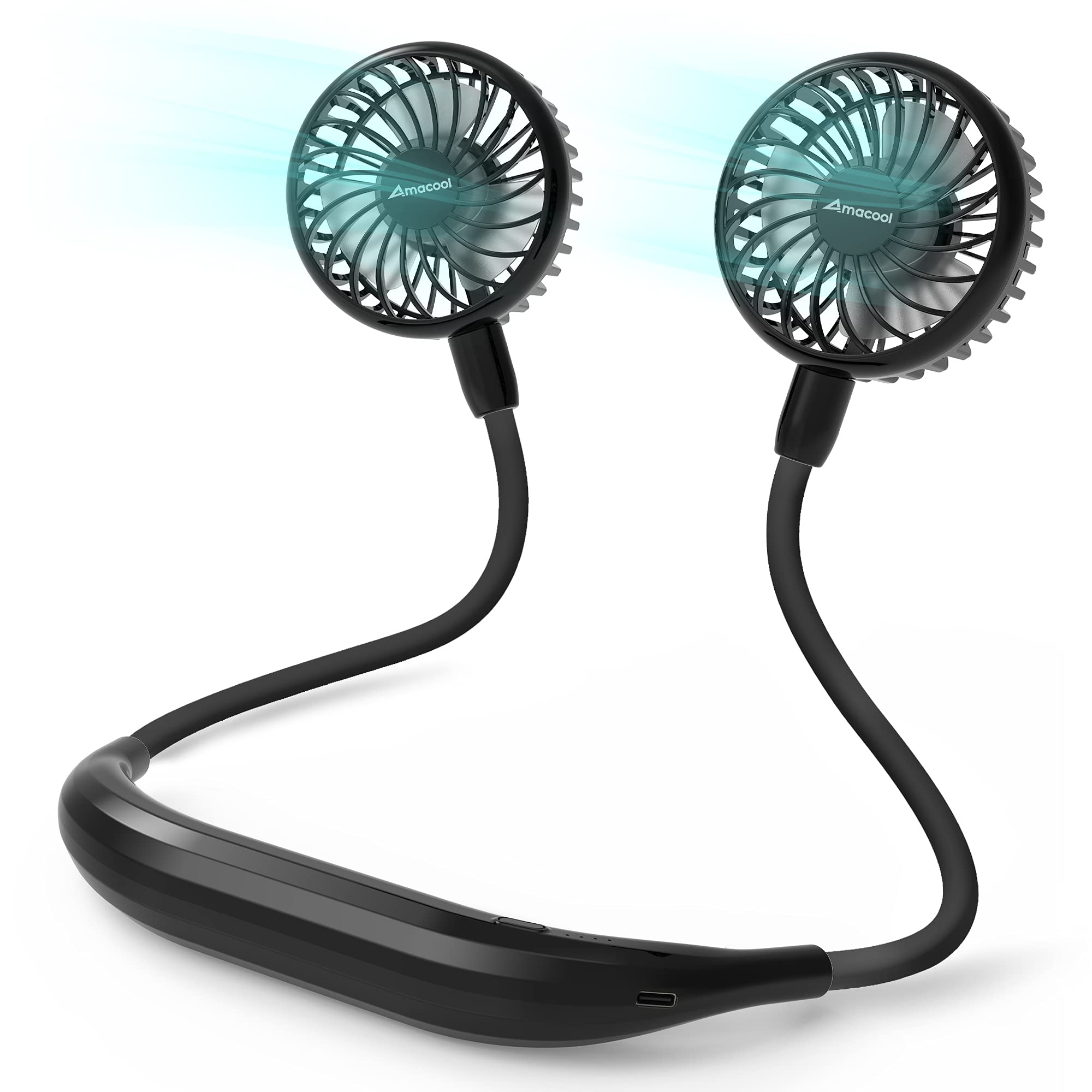 Foto 2 pulgar | Ventilador De Cuello Amacool  Banda Para El Cuello  Funciona Con Pilas Para Sofocos - Venta Internacional.