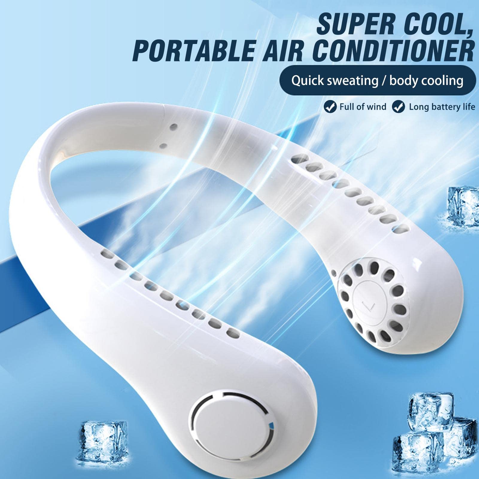 Foto 8 pulgar | Enfriador De Aire Portátil Recargable Y Portátil Neck Fan Lafande - Venta Internacional.