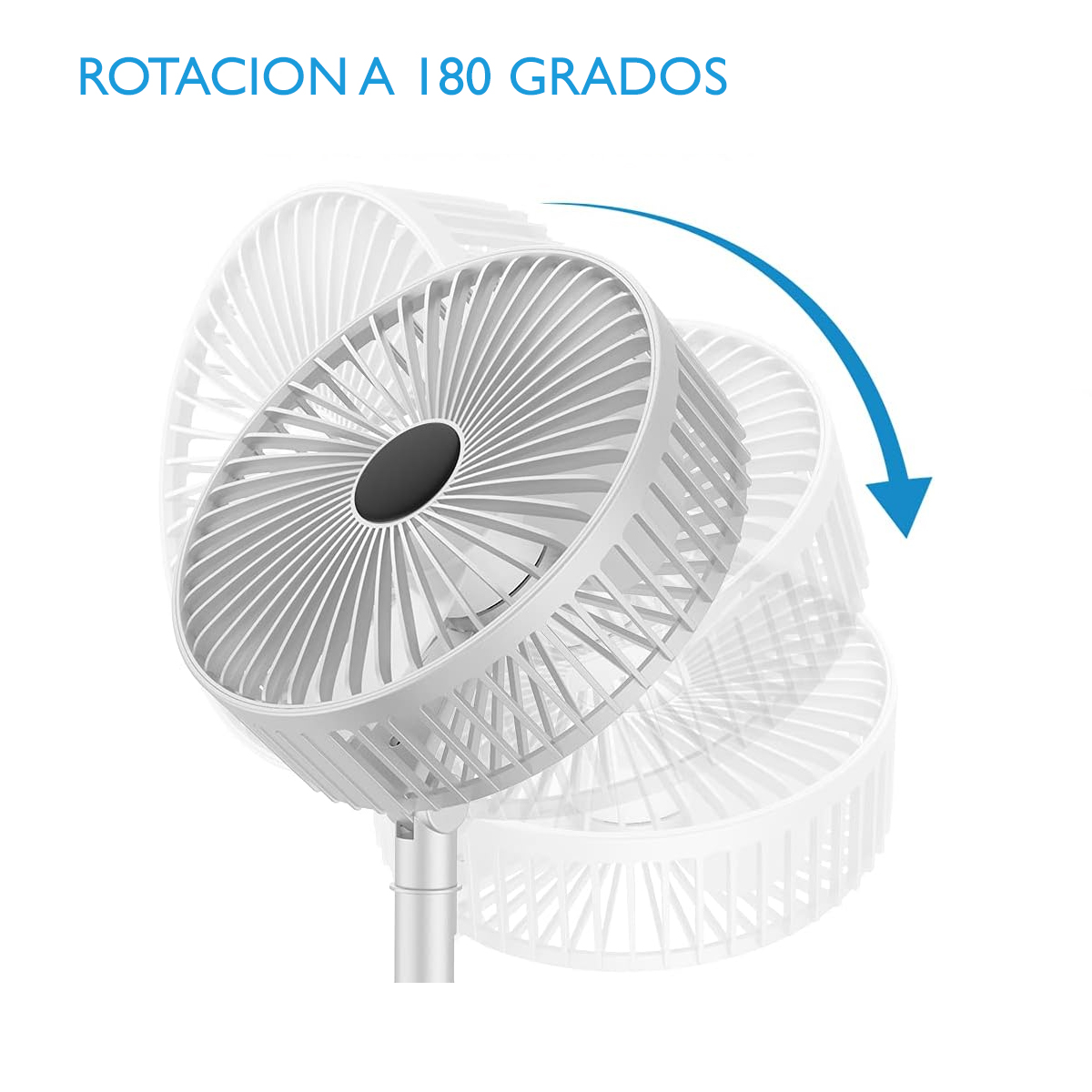 Foto 4 pulgar | Ventilador De Escritorio Dosyu Negro Plegable Recargable