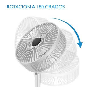 Foto 3 | Ventilador De Escritorio Dosyu Negro Plegable Recargable