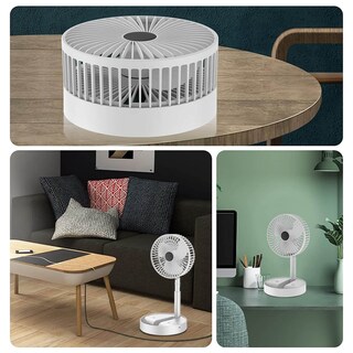 Foto 6 | Ventilador De Escritorio Dosyu Negro Plegable Recargable