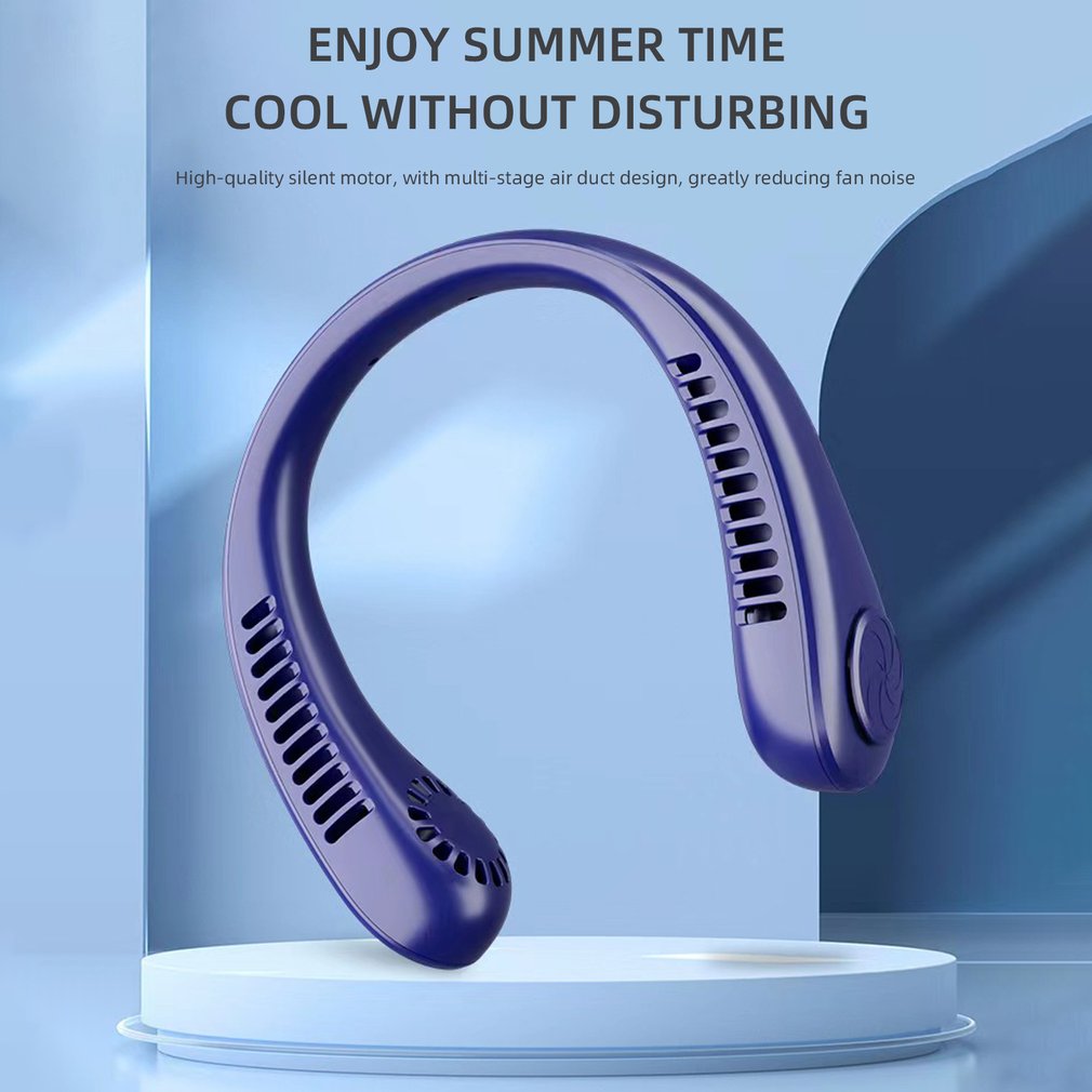 Foto 3 pulgar | Ventilador Portátil Morado para Cuello-Venta Internacional