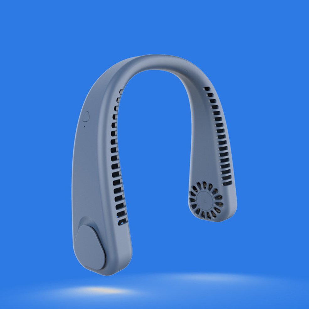 Foto 4 pulgar | Ventilador Portátil Azul para Cuello-Venta Internacional