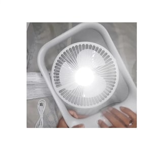 Foto 5 | Ventilador Portátil Con Luz Y Batería Recargable
