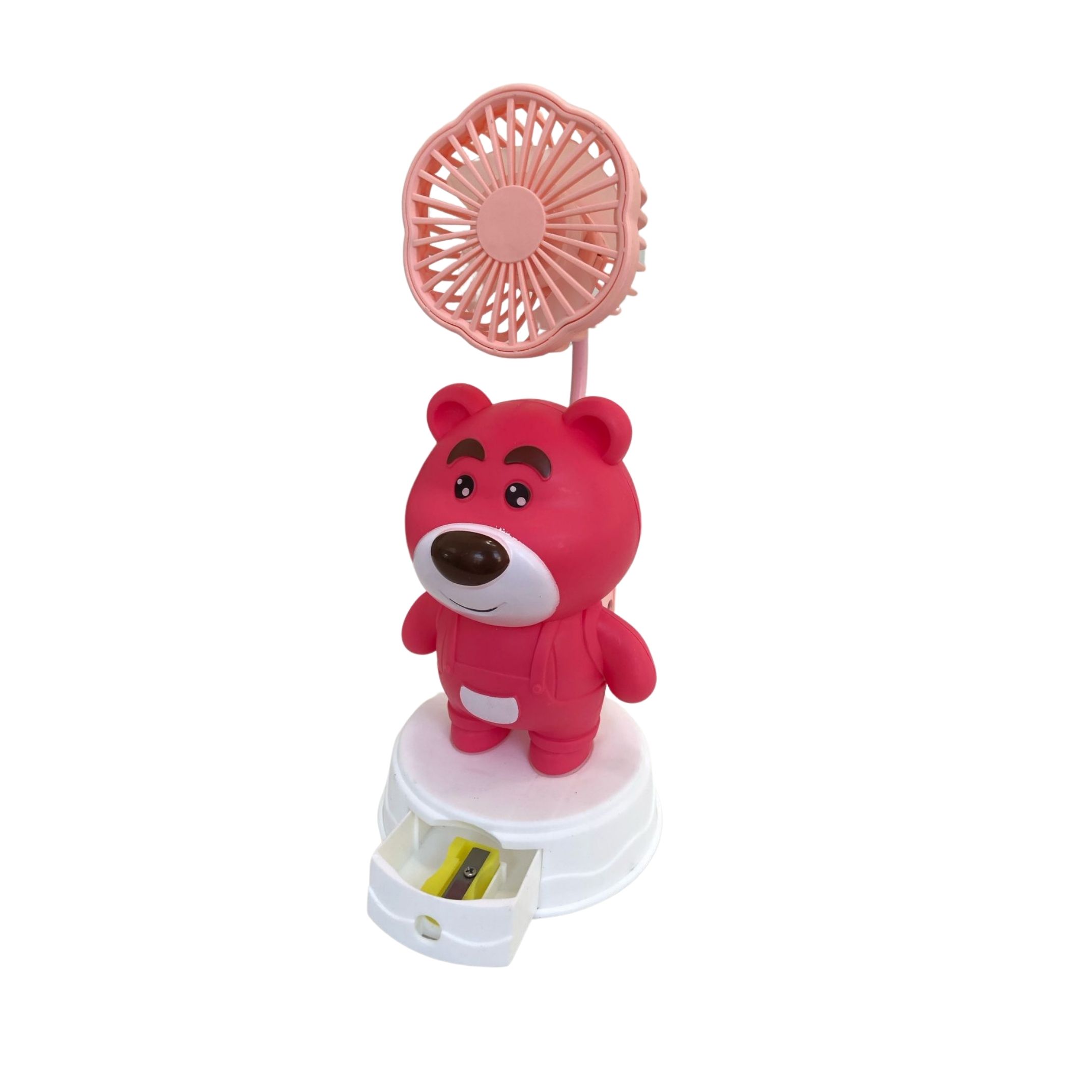 Foto 4 pulgar | Kit 2 Ventilador Recargable con Sacapuntas Diseño Animado de Lotso
