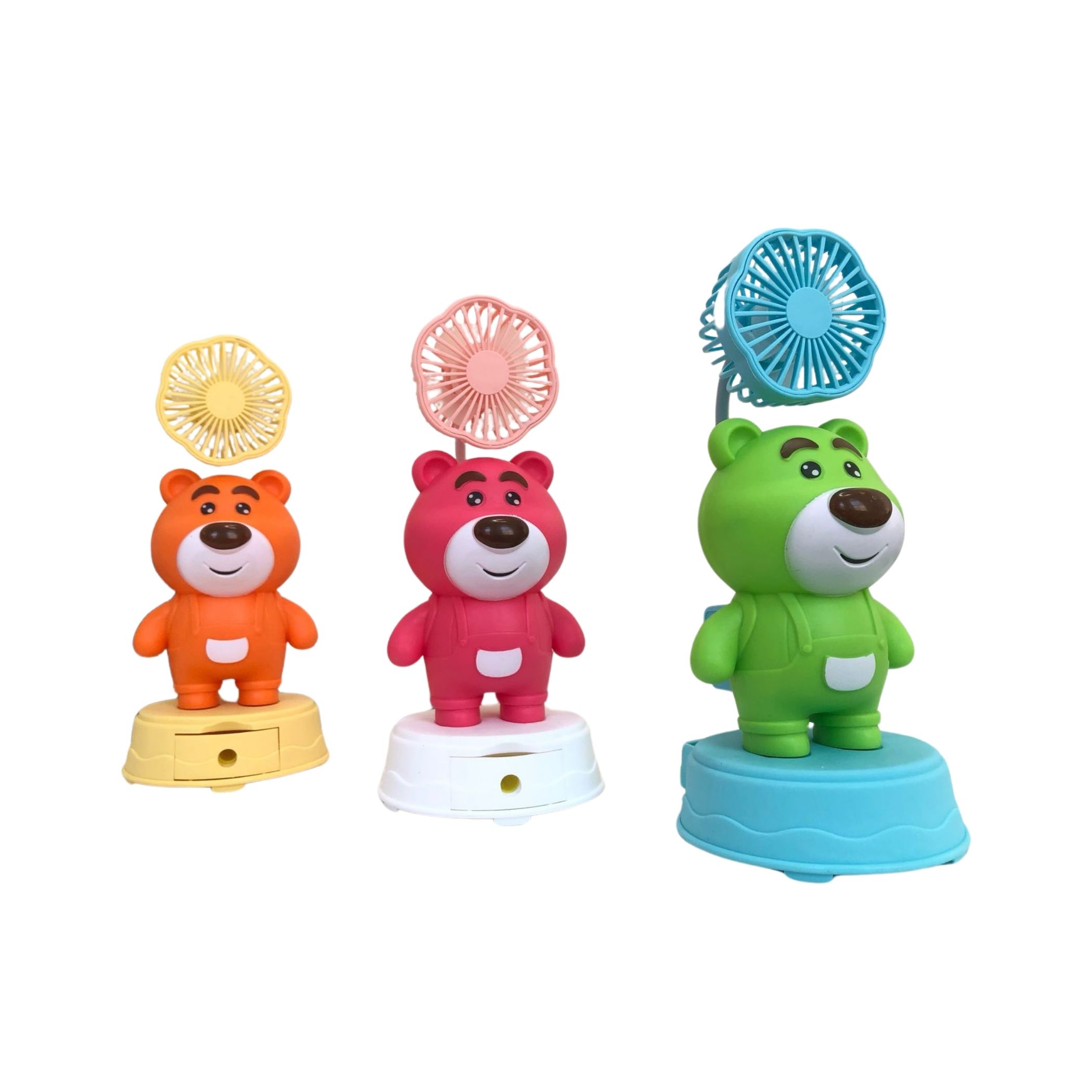 Foto 5 pulgar | Kit 2 Ventilador Recargable con Sacapuntas Diseño Animado de Lotso