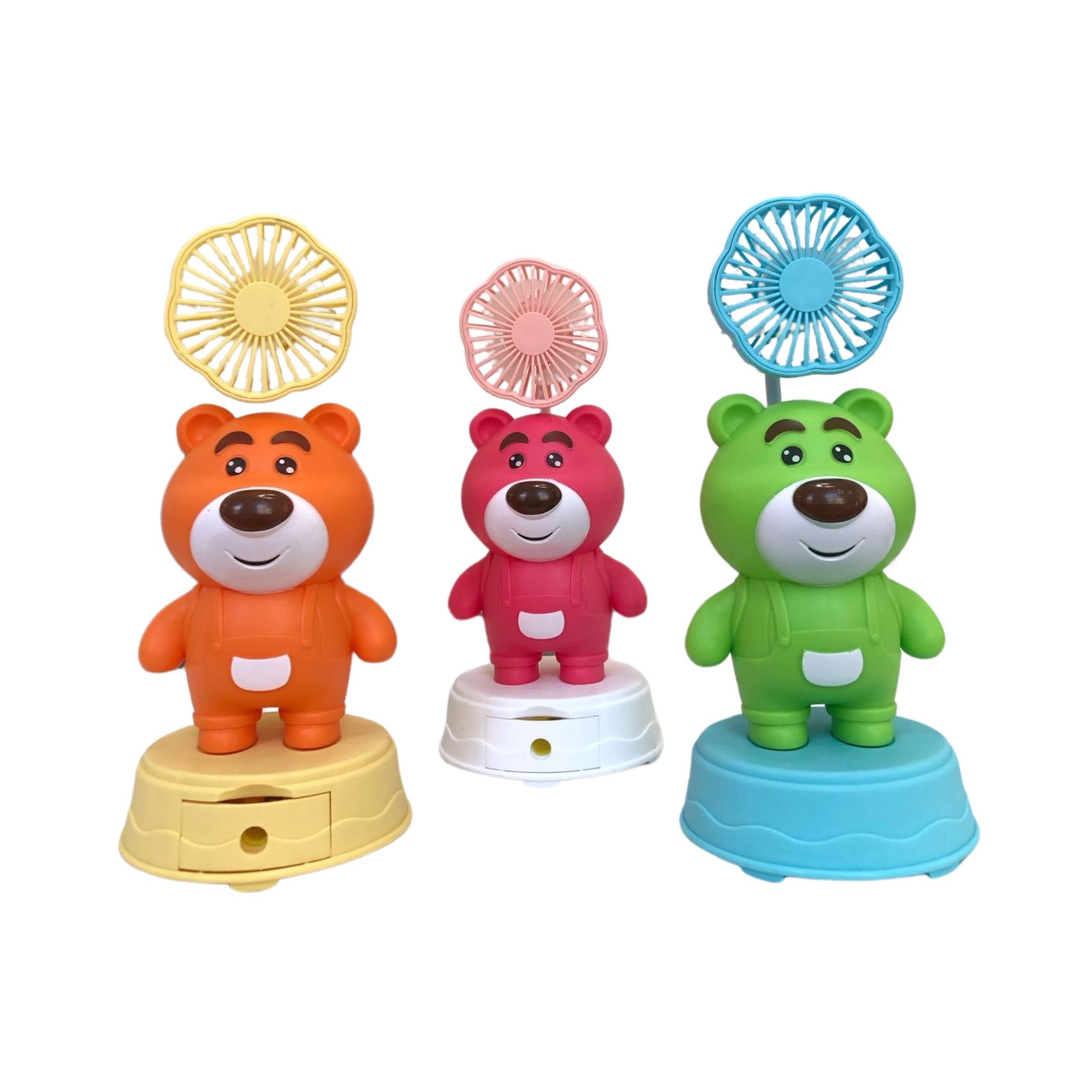Foto 6 pulgar | Kit 2 Ventilador Recargable con Sacapuntas Diseño Animado de Lotso