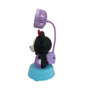 Foto 2 | Kit de 2 Ventilador Recargable con Sacapuntas Diseño Animado de Minie