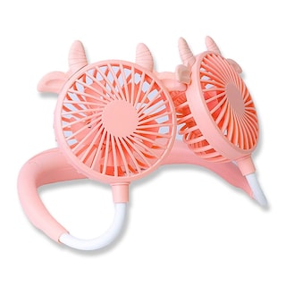 Foto 1 | Ventilador De Cuello Para Deporte O Espacios Calurosos Color Rosa