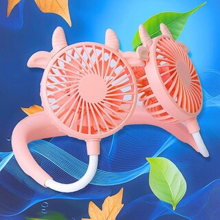 Foto 6 | Ventilador De Cuello Para Deporte O Espacios Calurosos Color Rosa