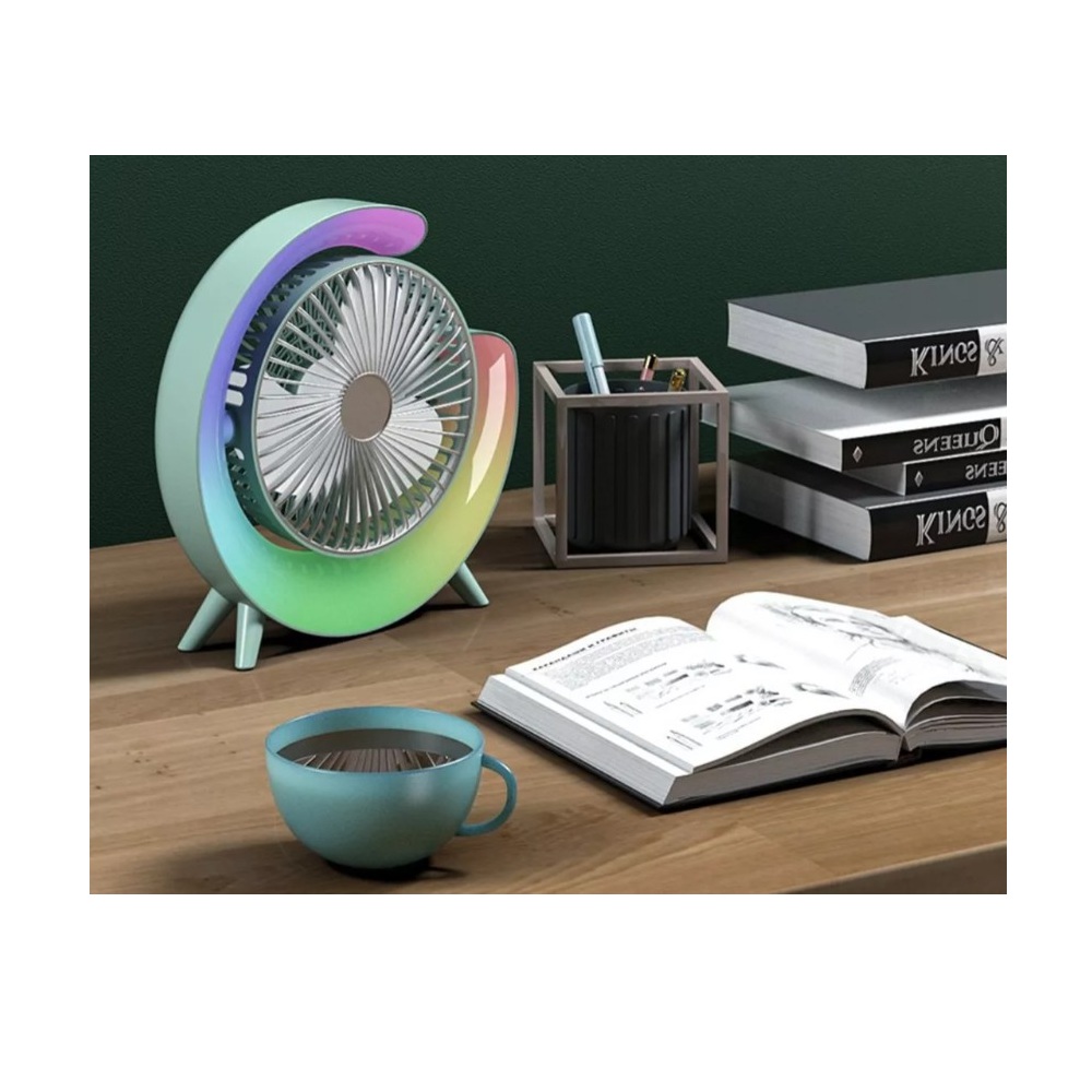 Foto 8 pulgar | Ventilador Portátil Con Luz Y Batería Recargable