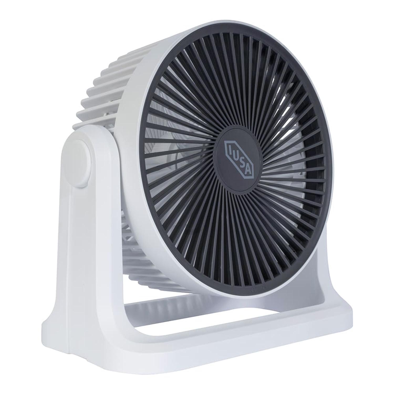 Foto 3 pulgar | Ventilador Recargable 8'' Iusa 3 Velocidades Blanco