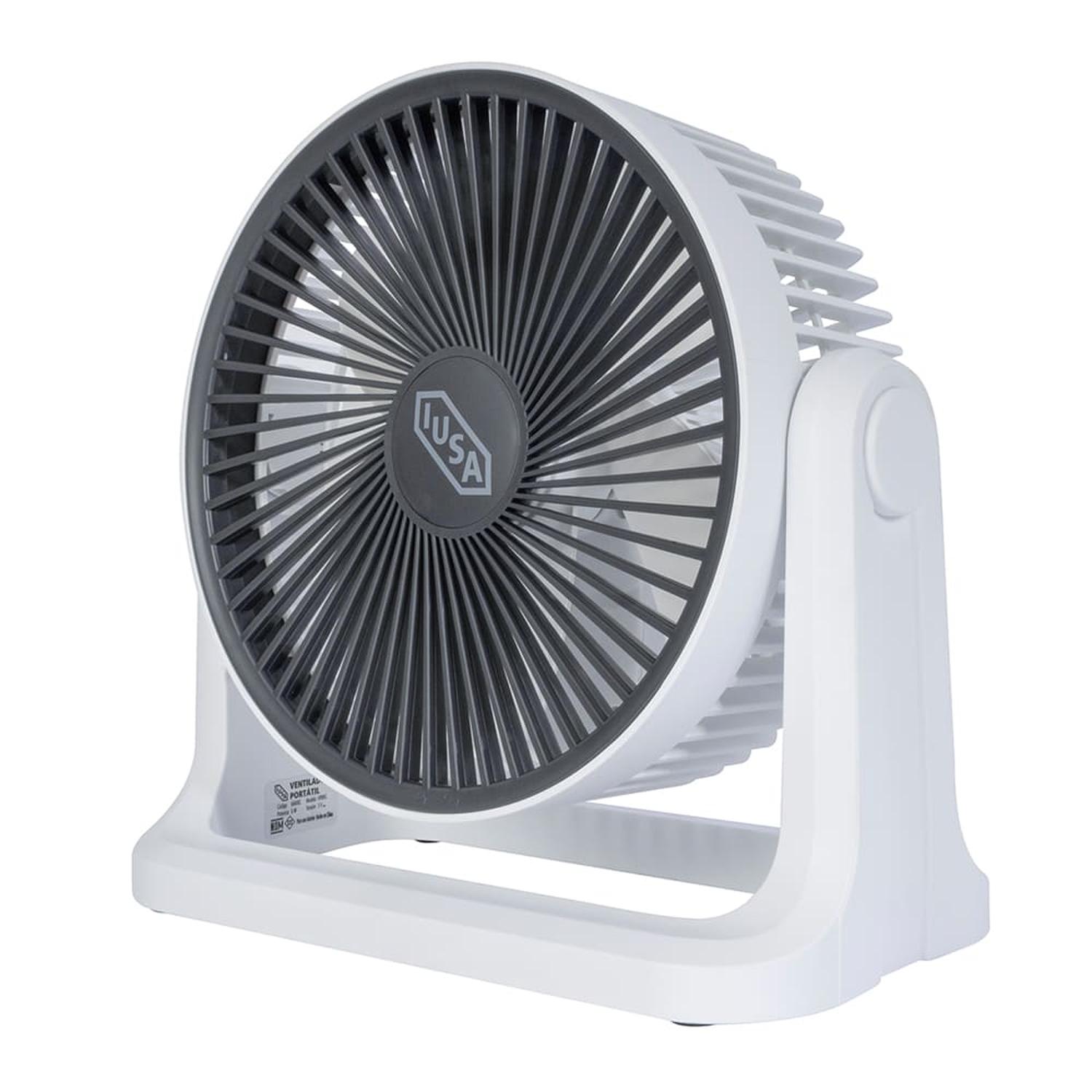 Foto 4 pulgar | Ventilador Recargable 8'' Iusa 3 Velocidades Blanco