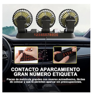 Foto 5 | Ventilador Xtellar Para Auto De 3 Cabezas Ajustables 360 Enchufe 12v