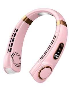 Foto 2 | Ventilador De Cuello 5 Modos Rosa + Gratis Termo Güish De Regalo