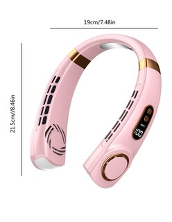 Foto 3 | Ventilador De Cuello 5 Modos Rosa + Gratis Termo Güish De Regalo