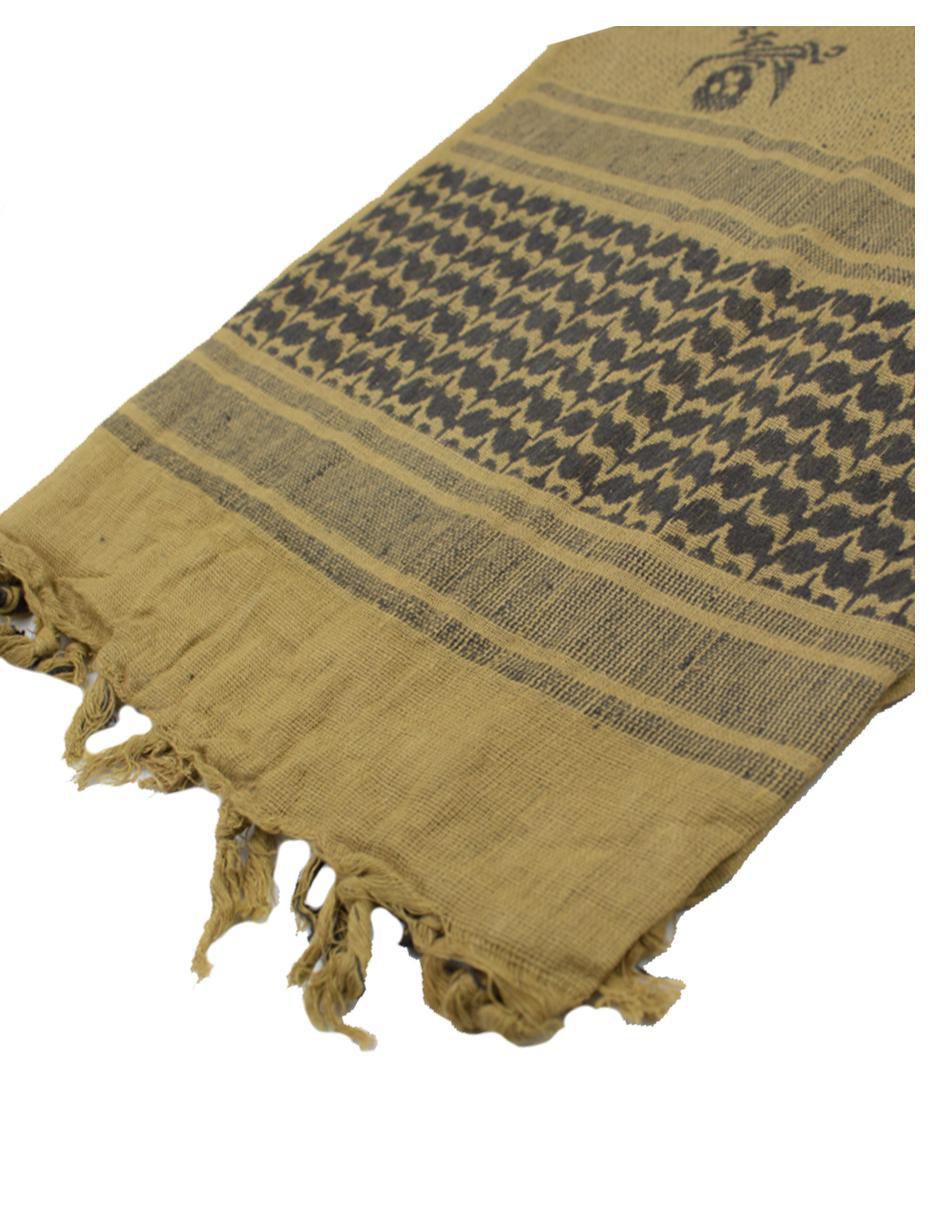 201-p002 Shemagh 100% Algodón Neg/tan Pirate Marca Condor