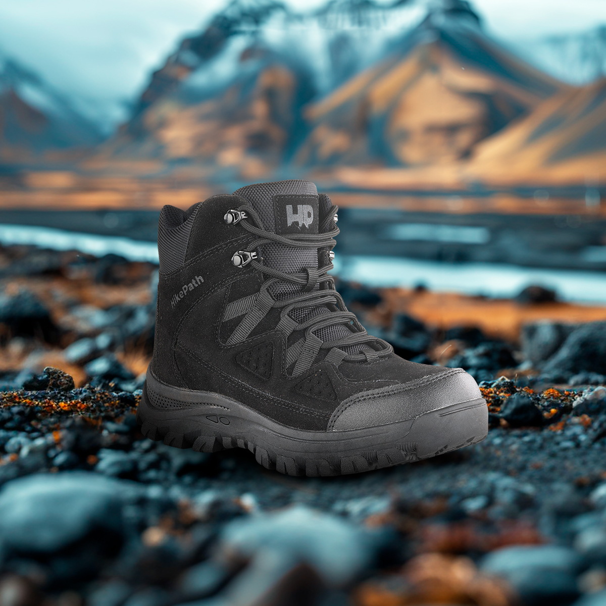 Foto 4 | Botas De Senderismo Para Mujer Hikepath Hp-bo02 Negro De Caña Media
