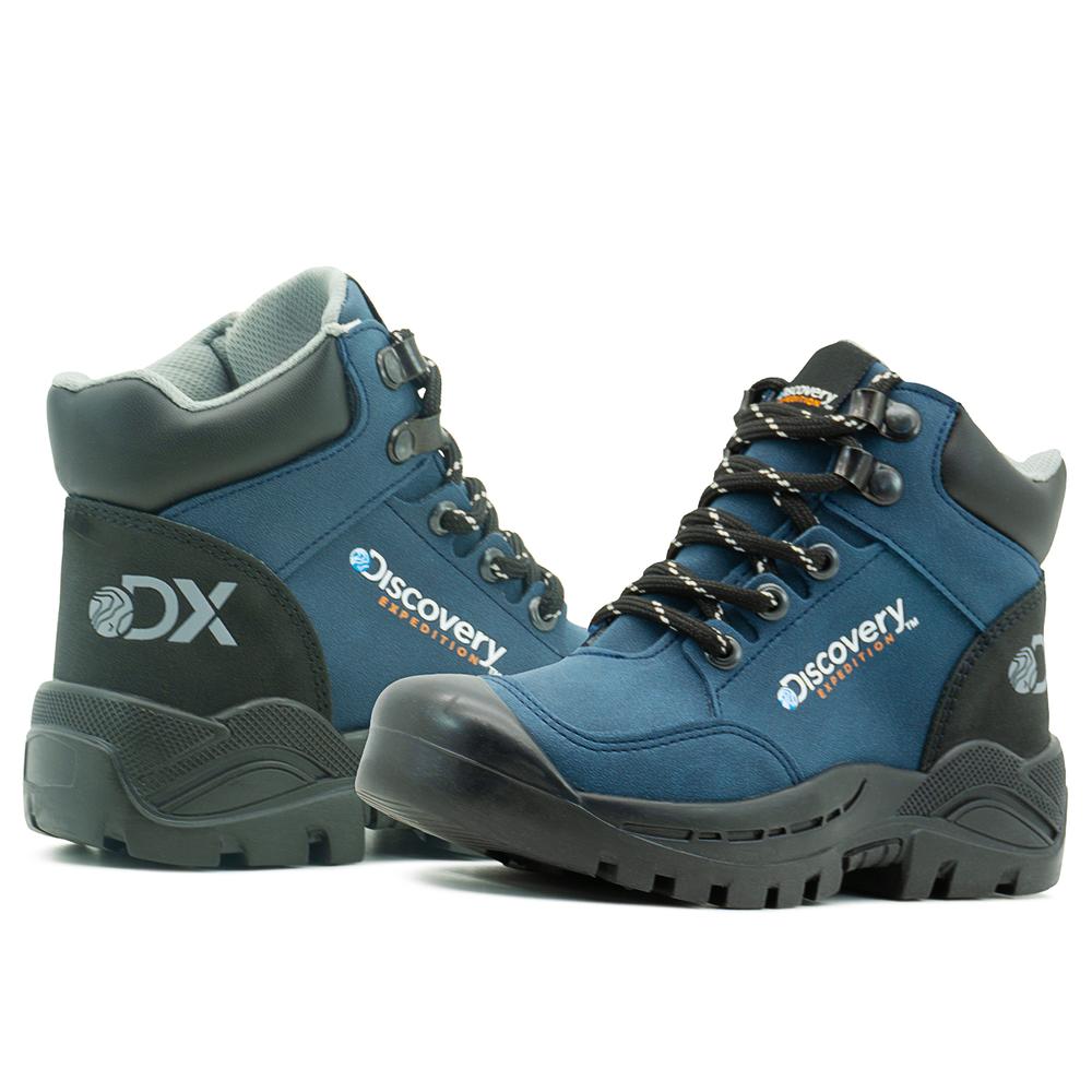 Foto 3 pulgar | Bota Outdoor Discovery  Expedition Kids Color Marino 18-24 Azul Petroleo