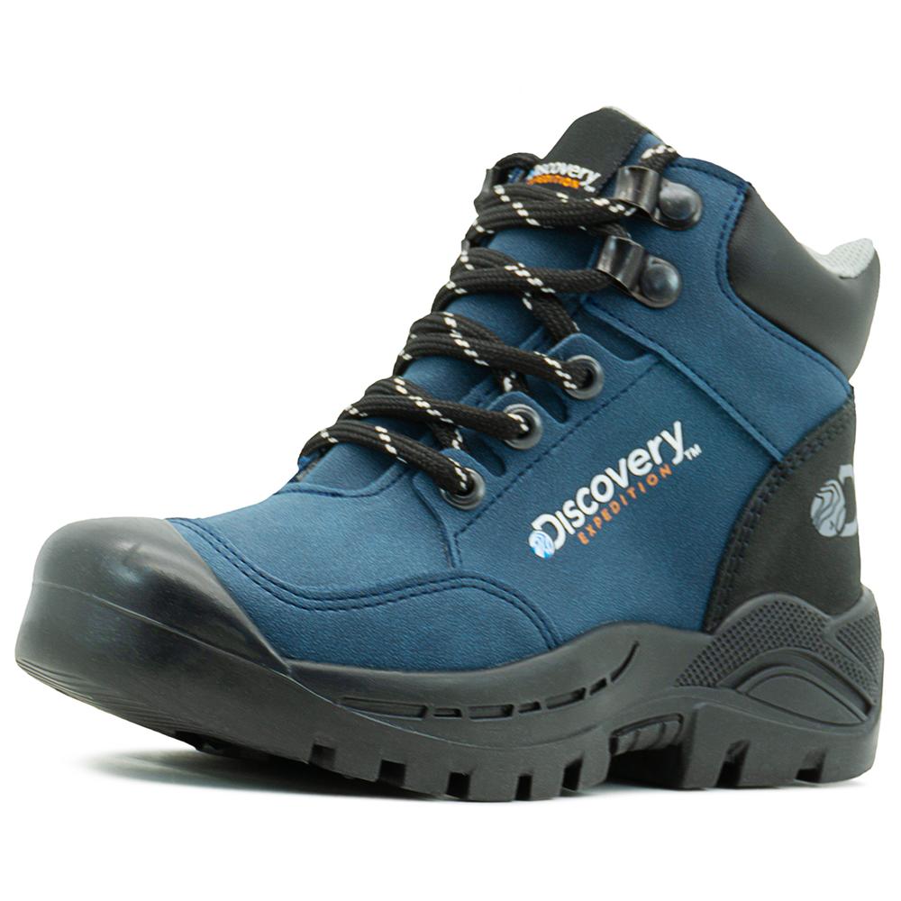 Foto 4 pulgar | Bota Outdoor Discovery  Expedition Kids Color Marino 18-24 Azul Petroleo