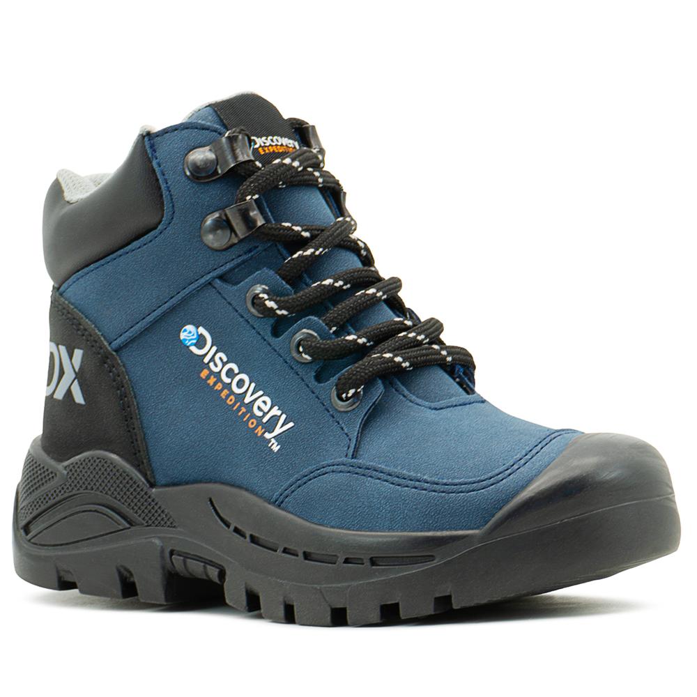 Foto 5 pulgar | Bota Outdoor Discovery  Expedition Kids Color Marino 18-24 Azul Petroleo
