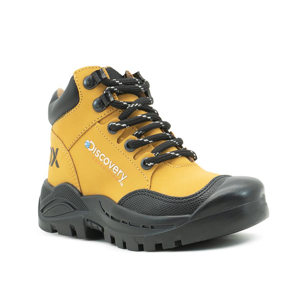 Foto 5 pulgar | Bota Outdoor Discovery  Expedition Kids Color Miel 18-24 Amarillo