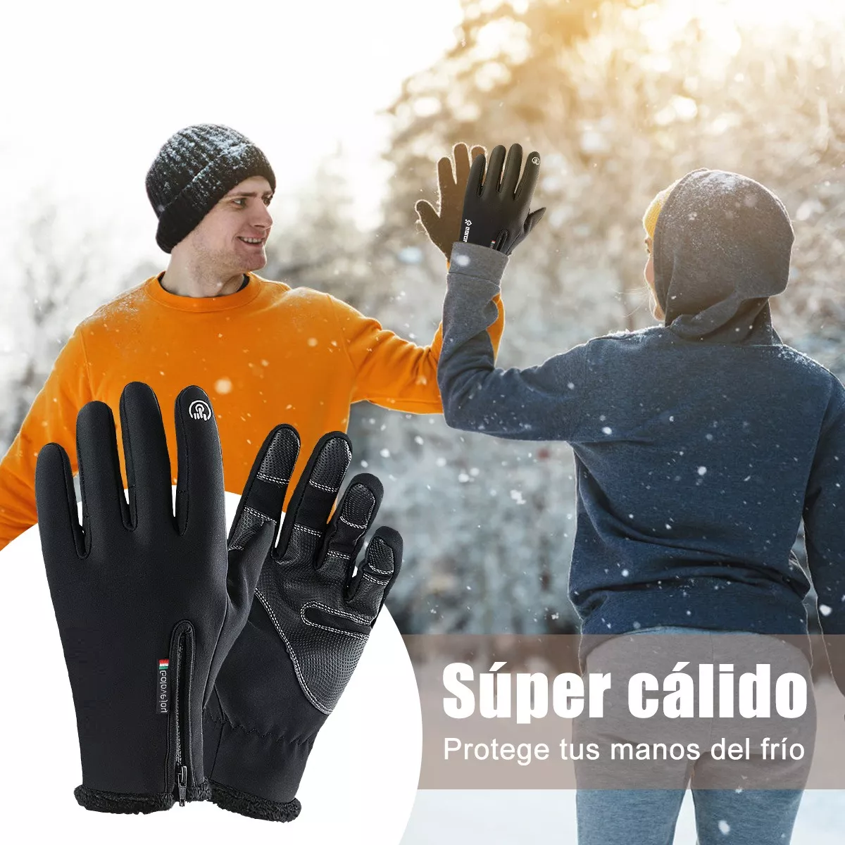 Foto 4 pulgar | Guantes Térmicos Eo Safe Imports Esi11684 Negros para Ciclista