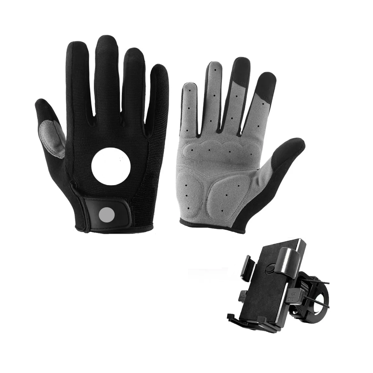 Foto 3 pulgar | Guantes De Bicicleta Transpirables Con Pantalla De Choque L/xl Eo Safe Imports Esi-13734 Negro