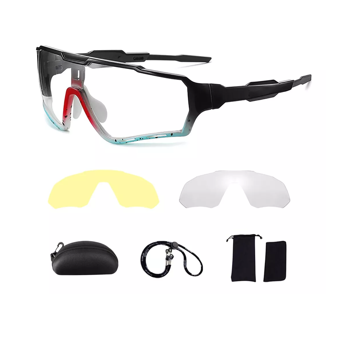 Gafas De Ciclismo Deportivas Fotocromáticas Con 3 Uv Lentes Eo Safe Imports Esi-13739 Multicolor