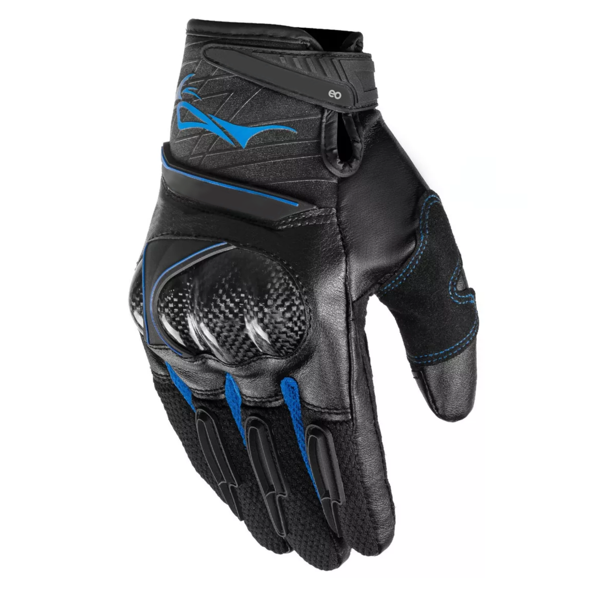 Foto 2 pulgar | Guantes De Microfibra Cuero Y Fibra De Carbono L/xl Eo Safe Imports Esi-13804 Azul