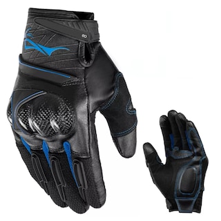 Foto 2 | Guantes De Microfibra Cuero Y Fibra De Carbono L/xl Eo Safe Imports Esi-13804 Azul