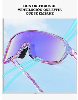 Foto 4 | Lentes Deportivos Gafas Ciclismo Mujer Senderismo Running Moto Biker Deportivas Con Protección Uv Ultravioleta