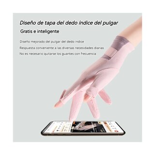 Foto 4 | Guantes De Pantalla Antideslizante G Eo Safe Imports Esi-19703 Púrpura